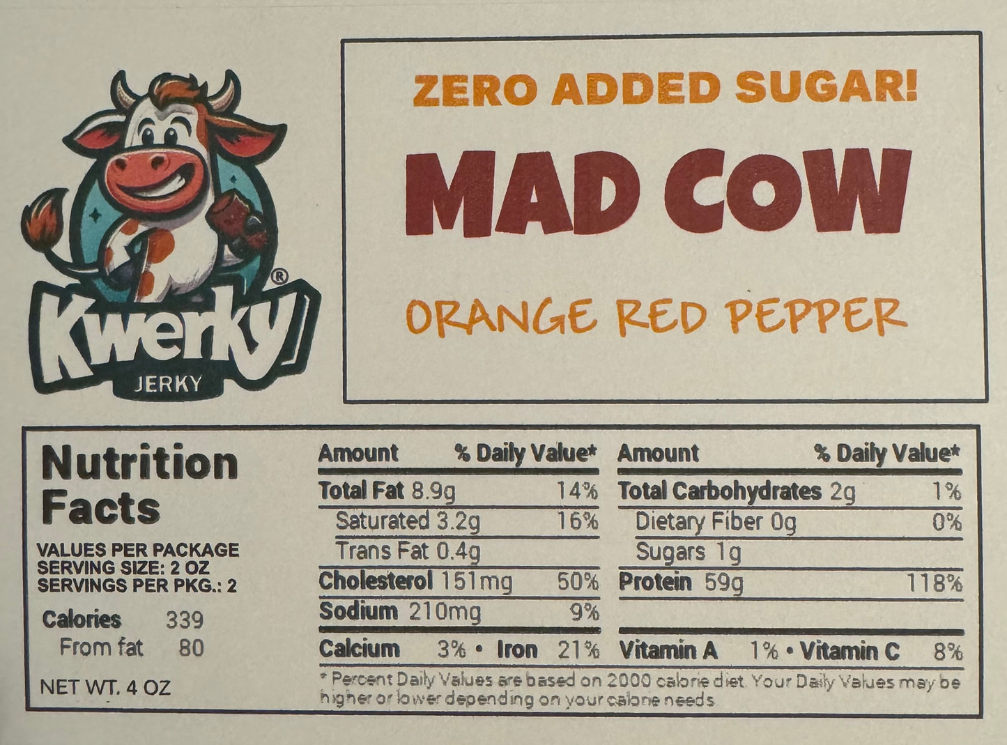 MAD COW… Red Pepper and Orange